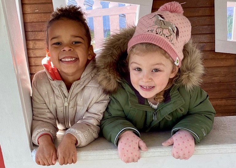 A Pre-K child learning at Park Street Academy in Montclair, NJ